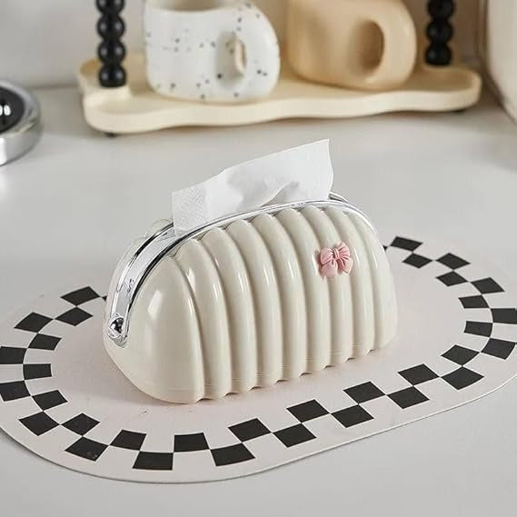 Decorative Shell Tissue Box Case