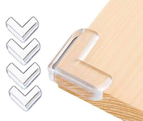 4PCS Transparent Baby Safety Table Corner Protectors – Soft Silicone Edge Guards