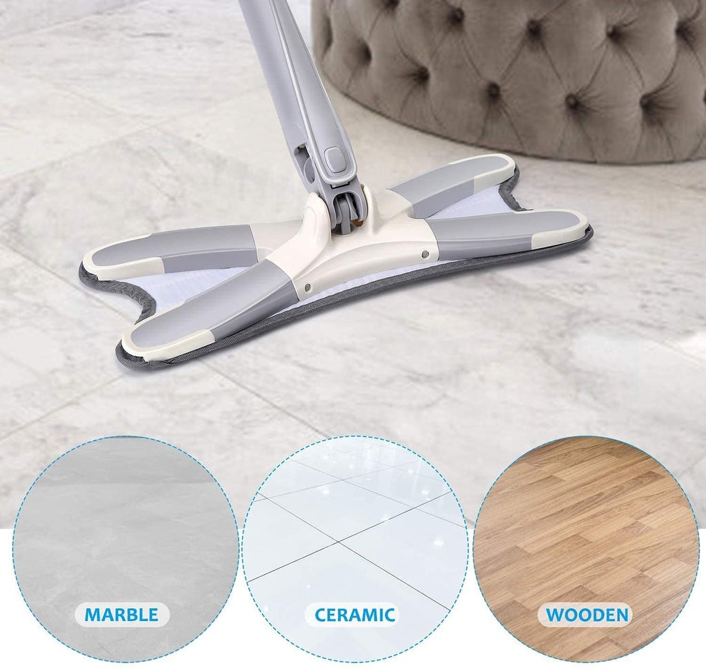 Rotating X Mop – 360° Flat Microfiber Floor Mop
