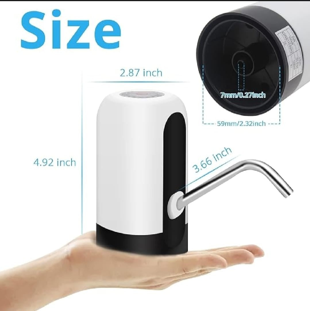 Automatic USB Rechargeable Water Bottle Pump 💦 | One-Touch Electric Water Dispenser for Home & Office