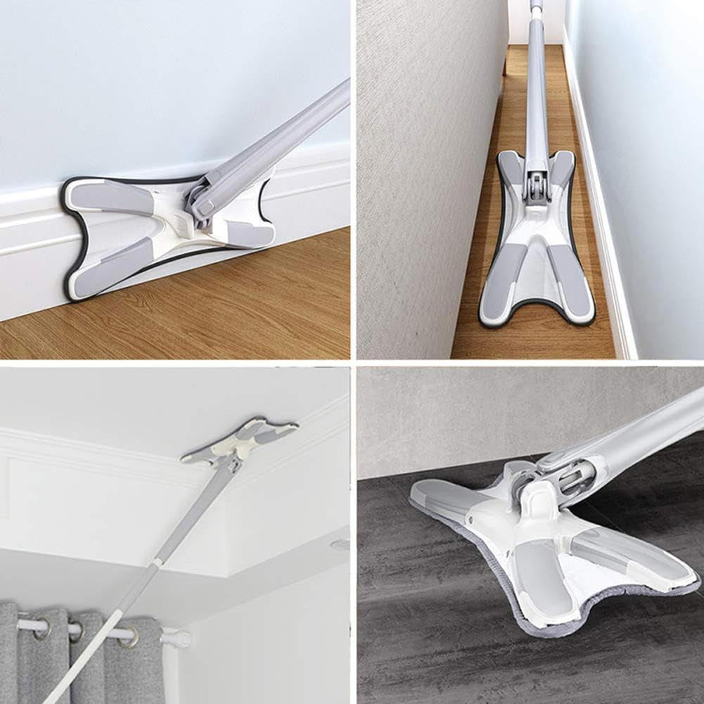 Rotating X Mop – 360° Flat Microfiber Floor Mop