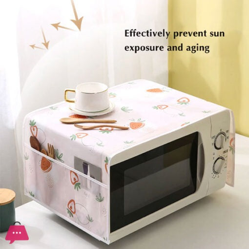 Dust Proof Microwave Oven Cover – Waterproof & Oil-Resistant Kitchen Protector