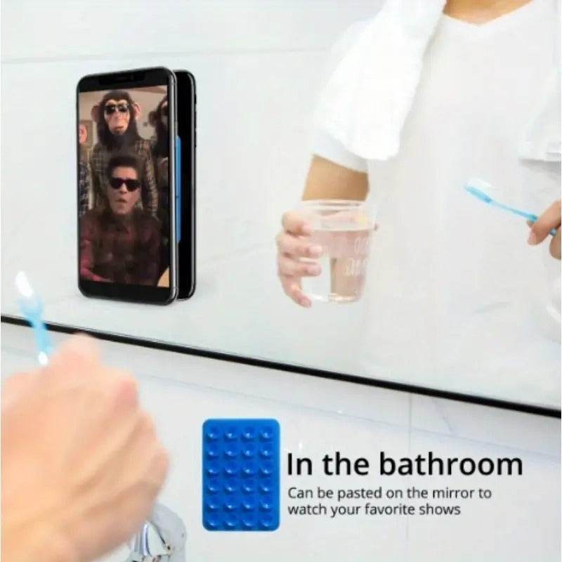 BubbleGrip Silicone Suction Phone Holder – Universal Hands-Free Mobile Stand (Random Color)
