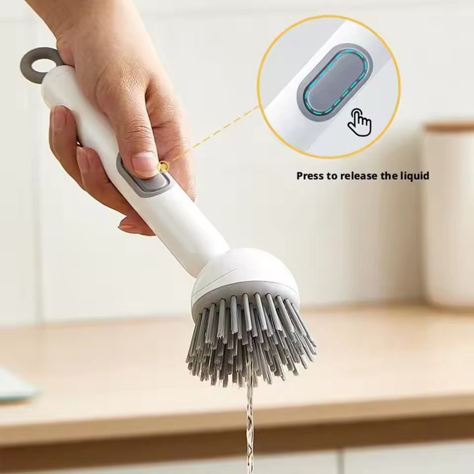 3-in-1 Soap Dispensing Dishes Brush