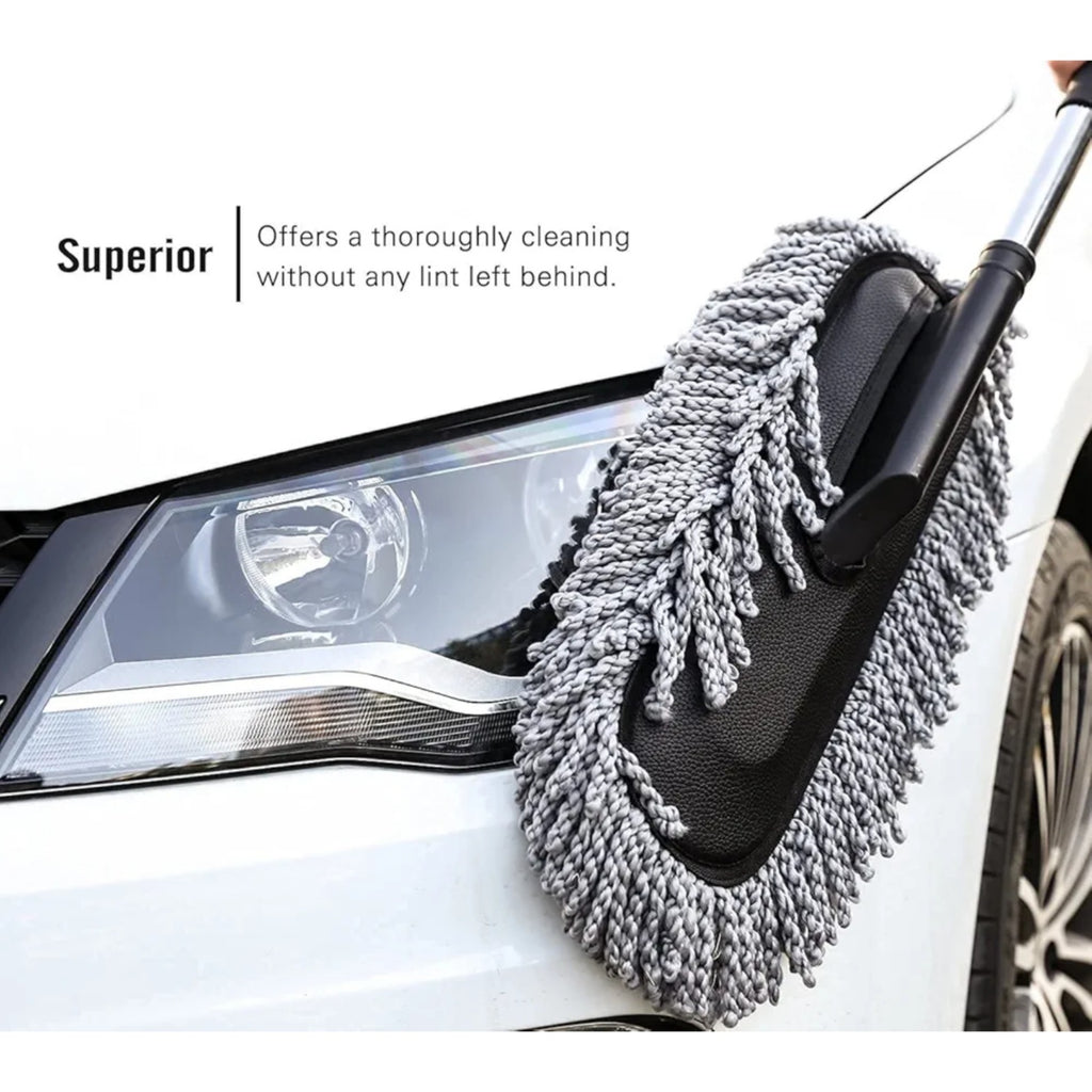 Microfiber Car Wash Brush – Telescopic Cleaning Mop &
Dusting Tool