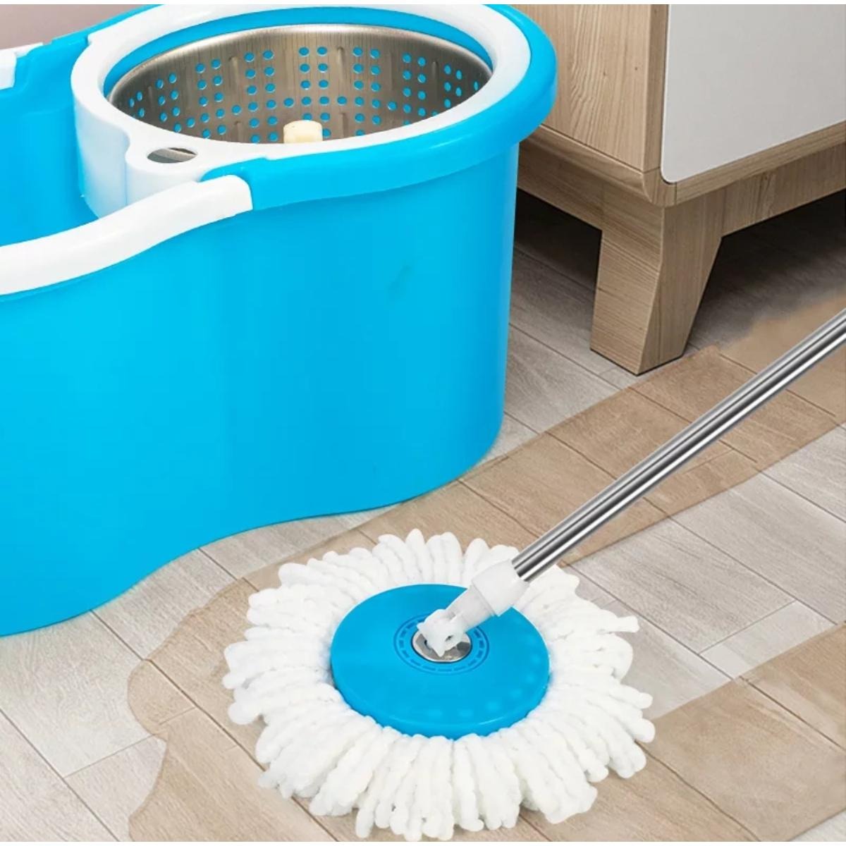 Easy Spin Magic Mop Set – 360° Rotating Microfiber Floor Cleaning System