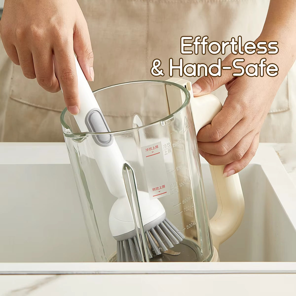 3-in-1 Soap Dispensing Dishes Brush