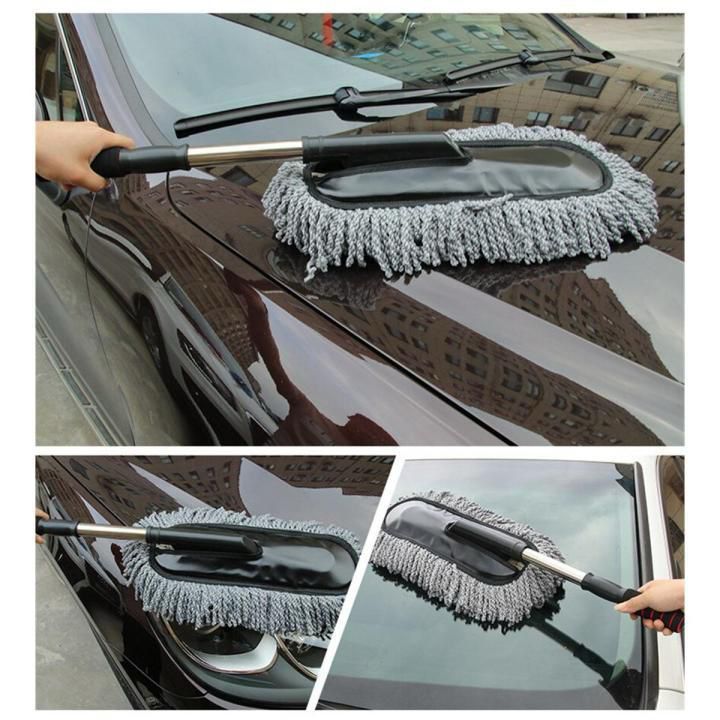 Microfiber Car Wash Brush – Telescopic Cleaning Mop &
Dusting Tool