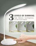 3-Level Dimmable LED Desk Lamp – Smart Touch Control Flexible Study Light