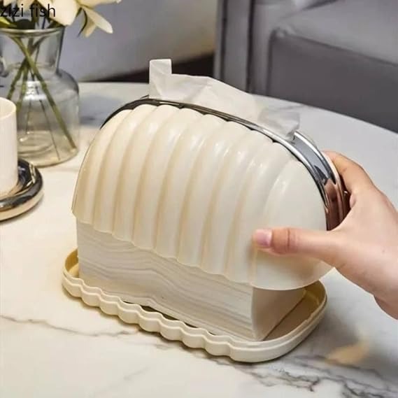 Decorative Shell Tissue Box Case