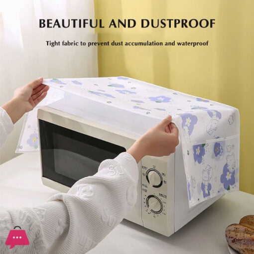 Dust Proof Microwave Oven Cover – Waterproof & Oil-Resistant Kitchen Protector