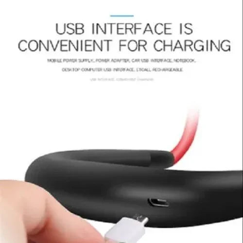 Portable Neckband Fan – USB Rechargeable 3-Speed Fan