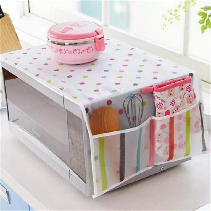 Dust Proof Microwave Oven Cover – Waterproof & Oil-Resistant Kitchen Protector