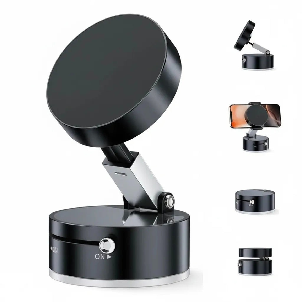 Premium Magnetic Suction Phone Holder – 360° Rotatable Foldable Car & Desk Mount