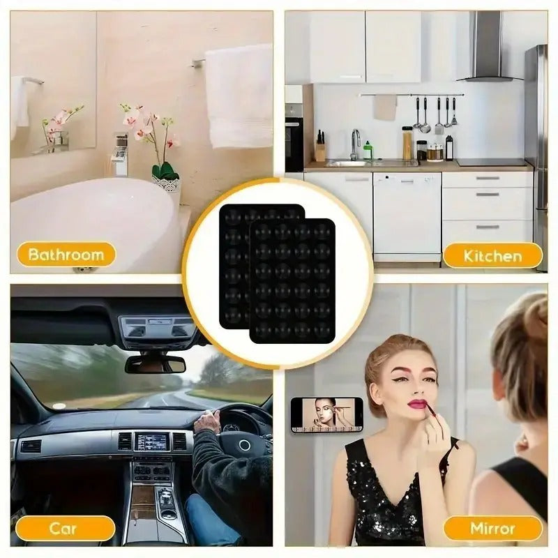 BubbleGrip Silicone Suction Phone Holder – Universal Hands-Free Mobile Stand (Random Color)