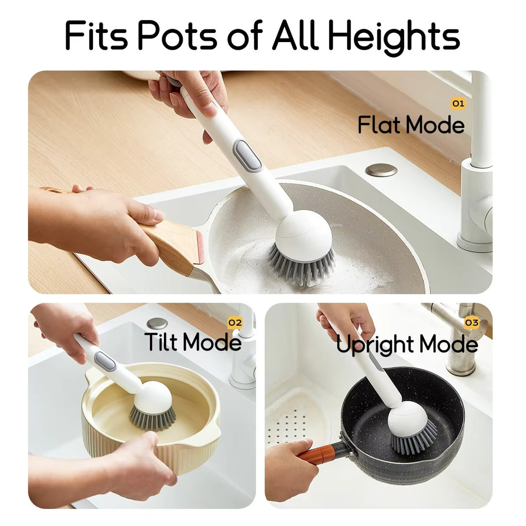 3-in-1 Soap Dispensing Dishes Brush