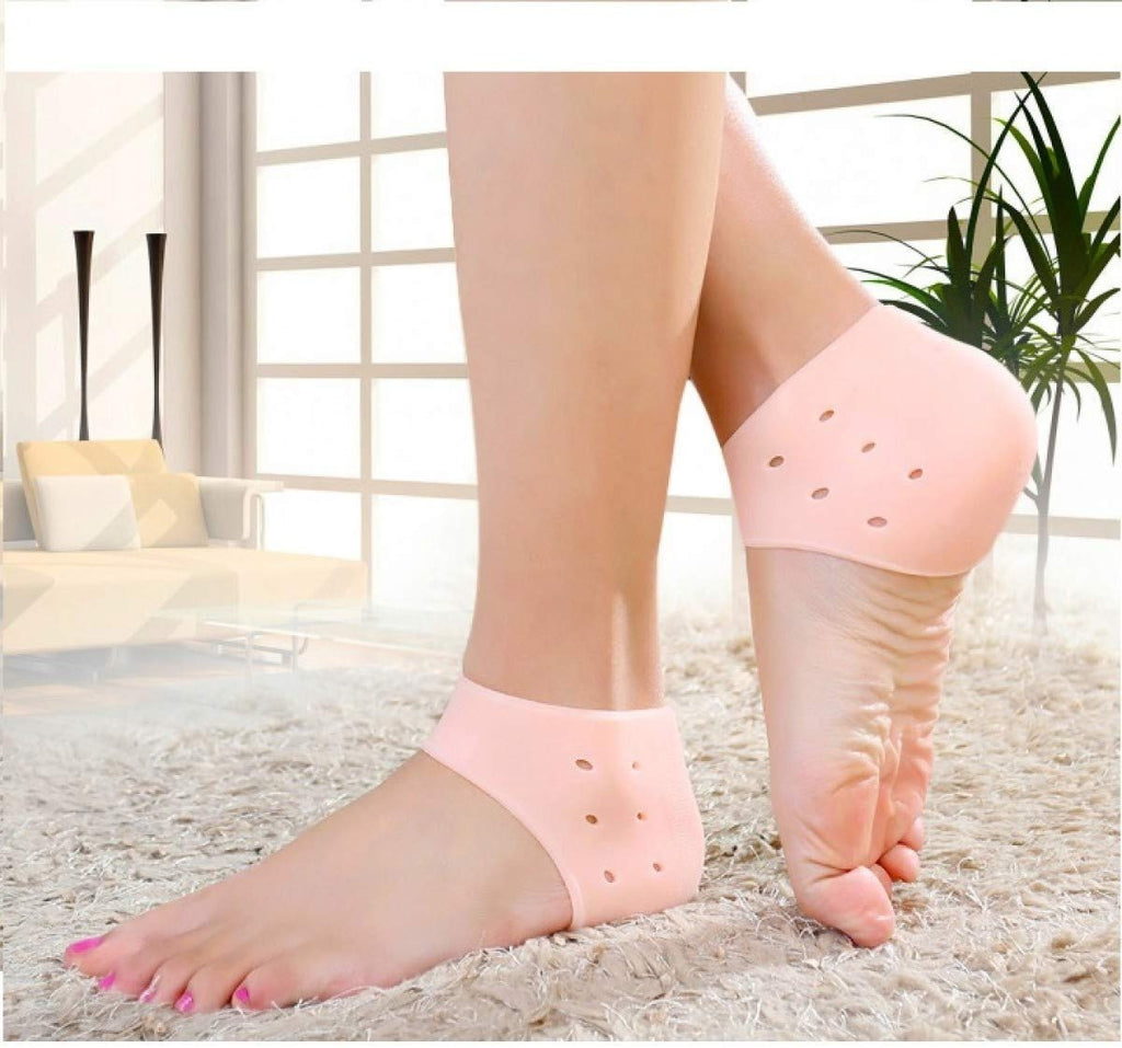 Half Heel Pain Relief & Anti-Crack Silicone Sleeves